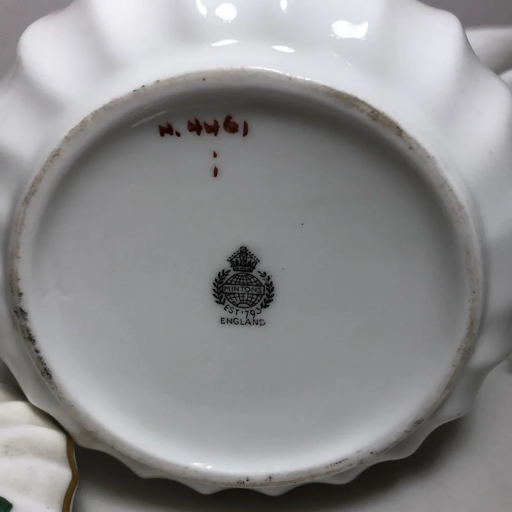 Coffee POT ENGLAND MINTONS Floral with Gold Accents - Picture 8 of 8